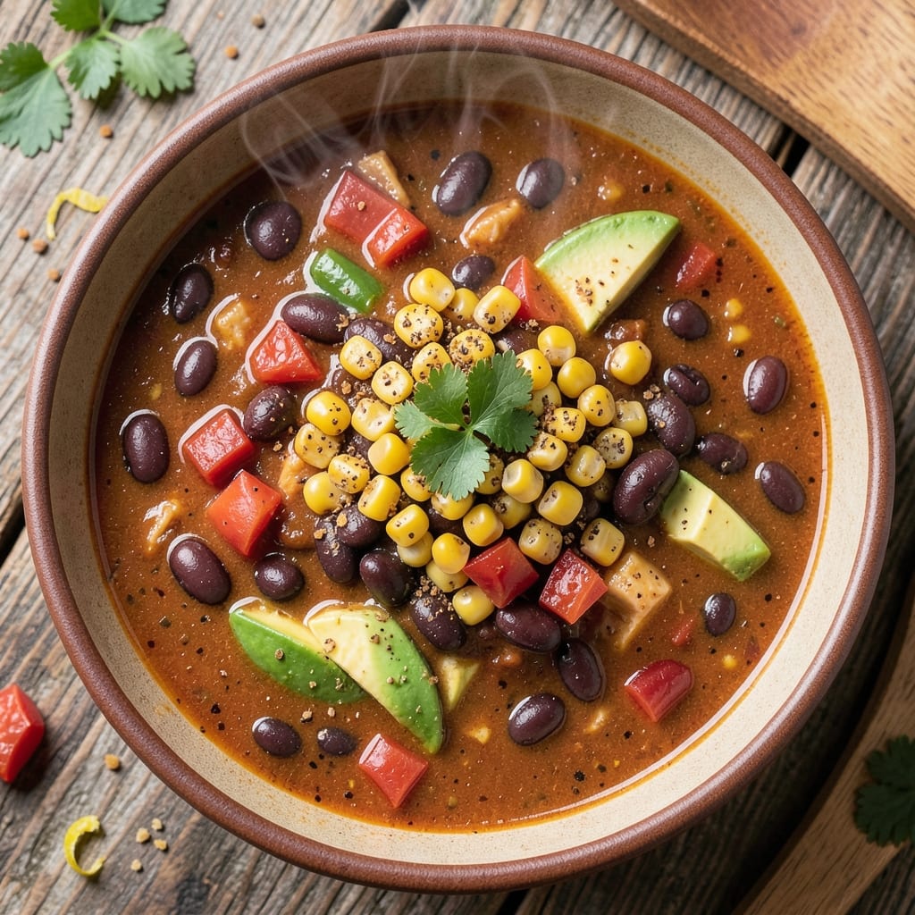 5-Can Taco Soup Recipe: Smoky Bean and Corn Fiesta in One Pot