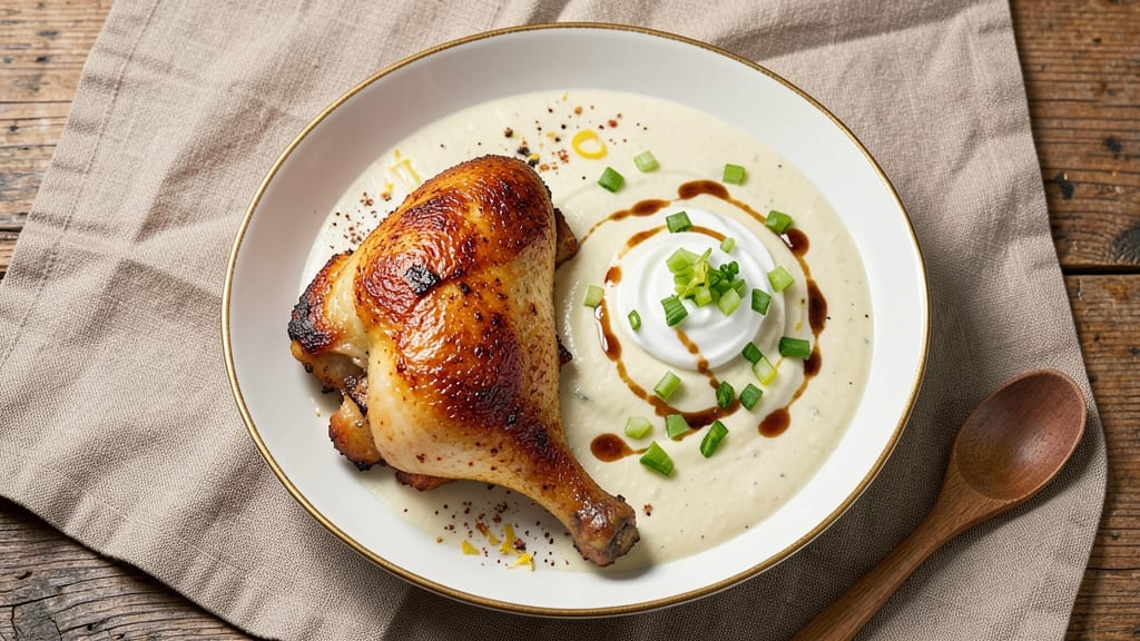 Baked Chicken With Cream of Celery Soup Recipe: One-Pot Dinner With Crispy Skin and Silky Broth