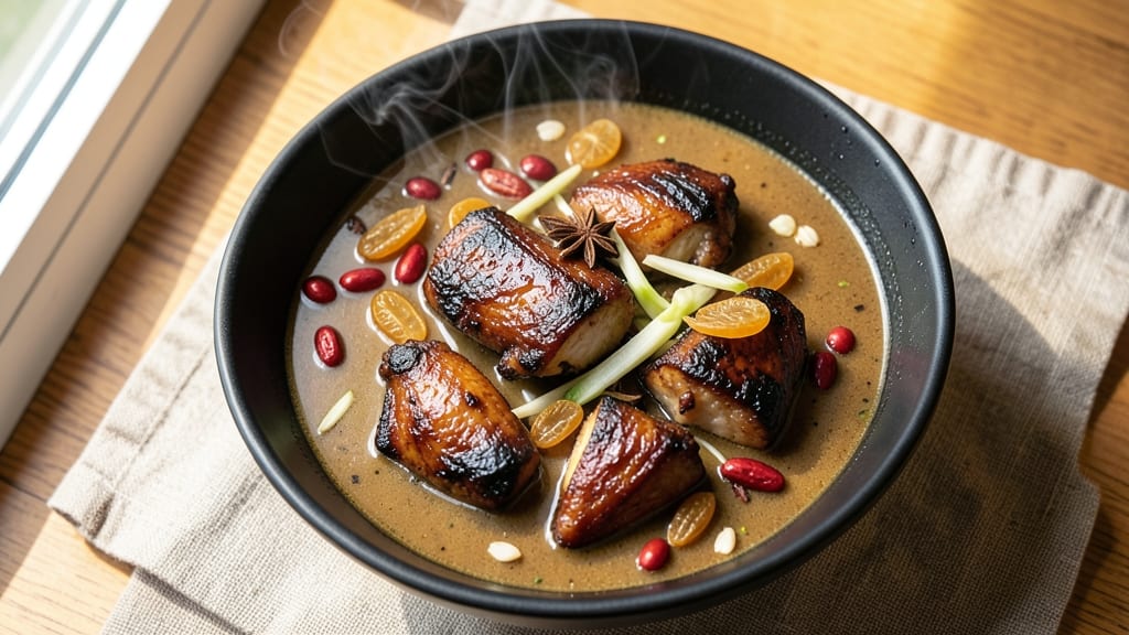 Black Chicken Herbal Soup Recipe: Earthy Herb Infusions and Silky Tender Meat