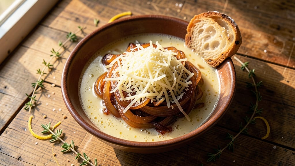 Best Onion Soup Recipe From Scratch: Caramelized Onions Over Gruyere Clouds