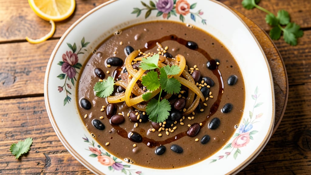 Black Bean Soup With Sherry Recipe: Rich Umami Depth From Slow Simmered Beans