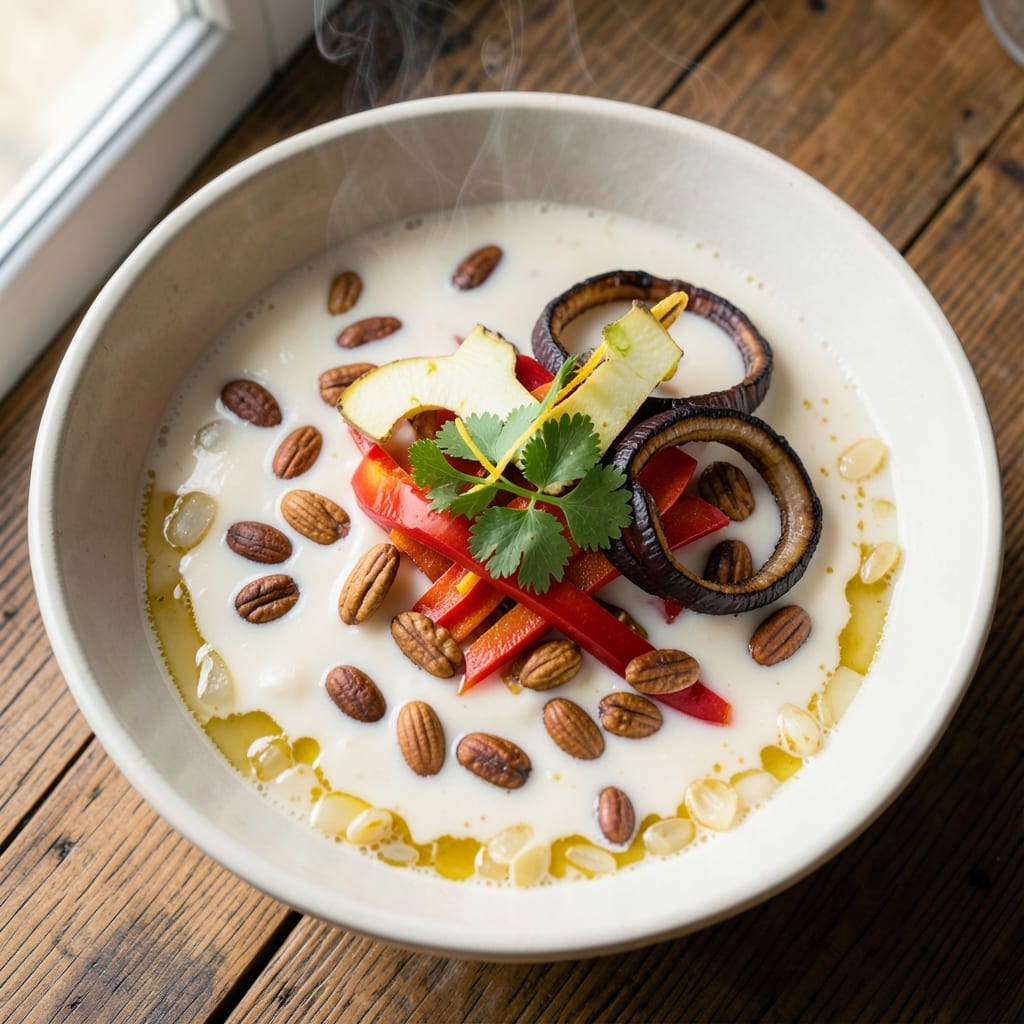 Abunuabunu Soup Recipe: Creamy Coconut-Peanut Stew with Toasted Spice Crunch