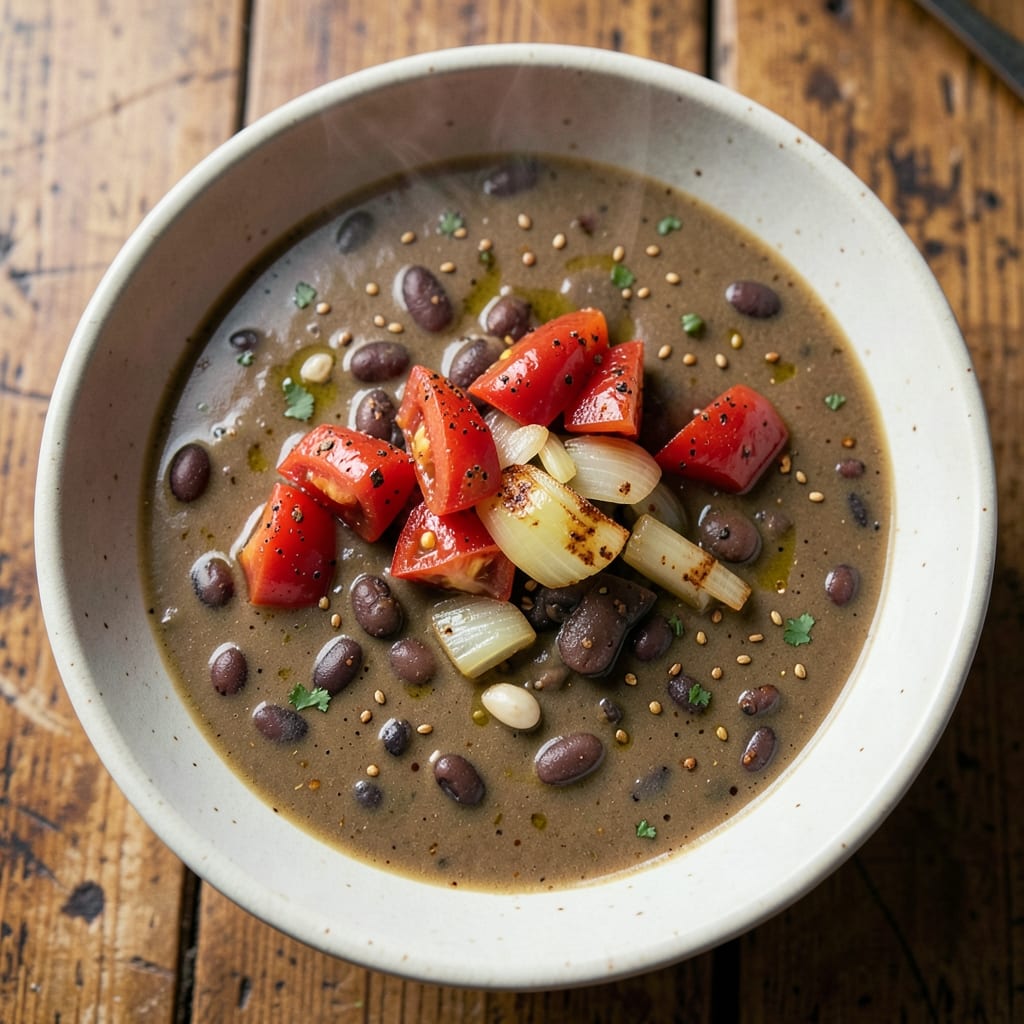 20-Minute Black Bean Soup Recipe: Cumin-Toasted Spice and Smoky Garlic Base