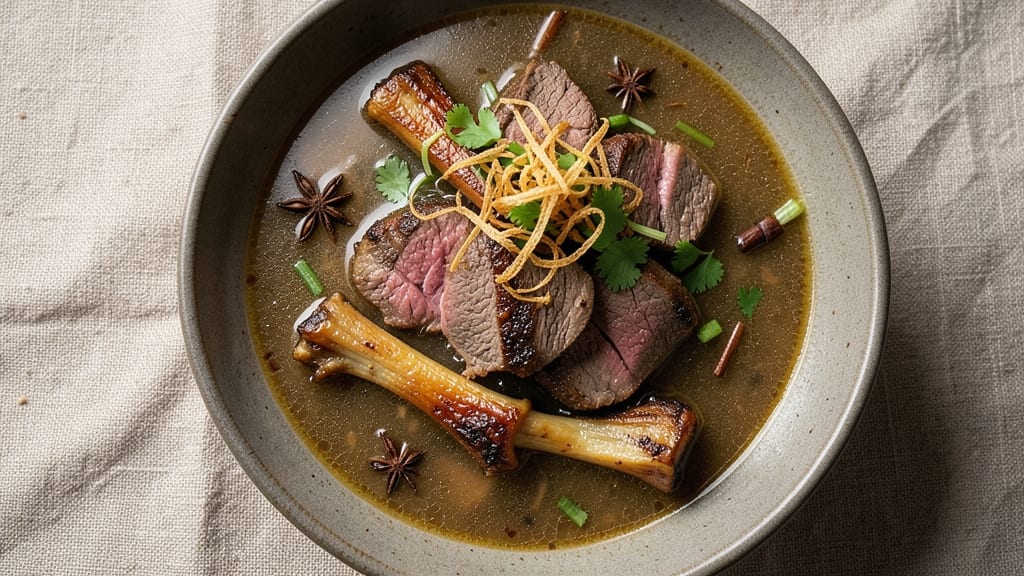 Beef Sotanghon Soup Recipe: Fragrant Five-Spice Broth with Silky Egg Ribbons
