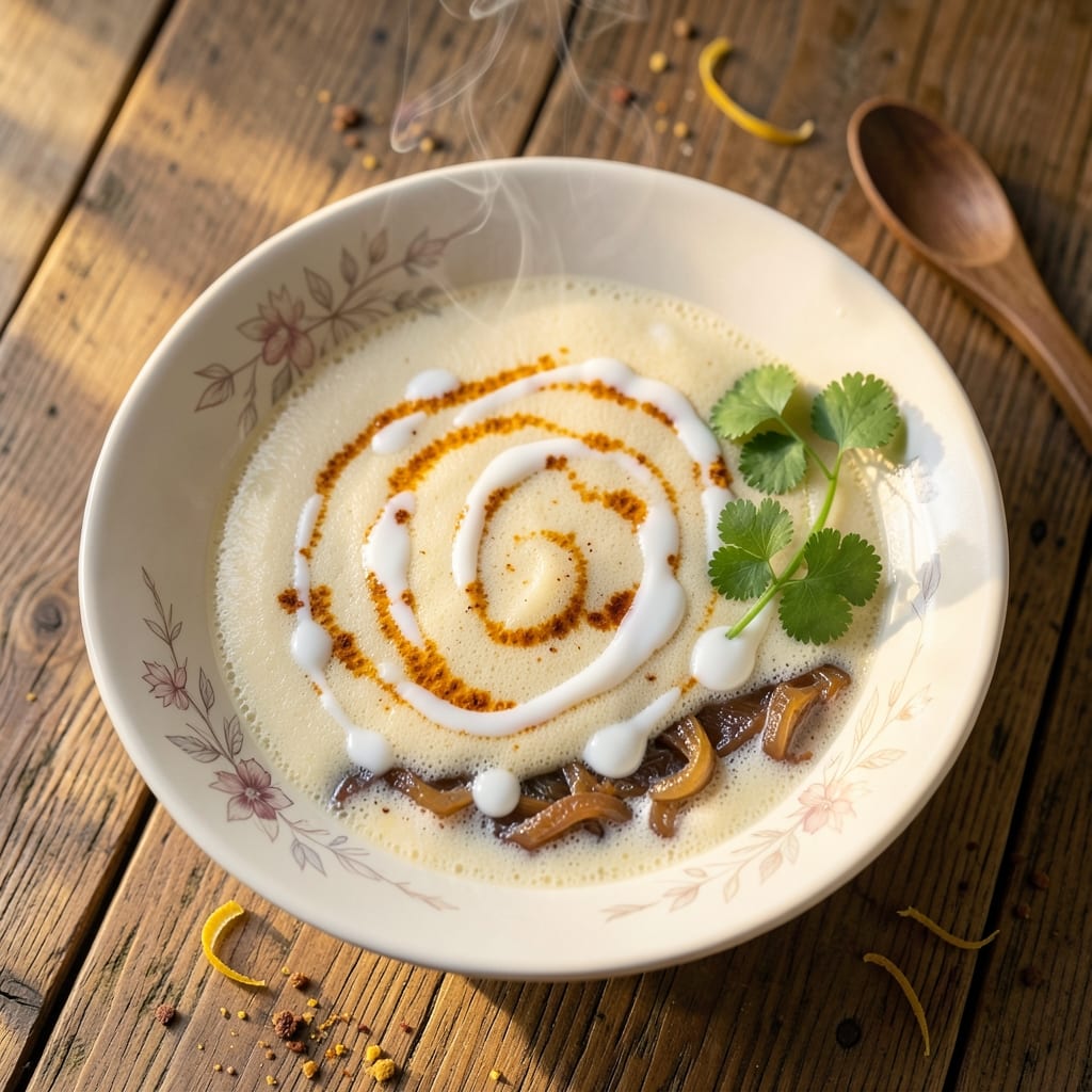 Almond Milk Soup Recipe: Creamy Coconut Turmeric Comfort