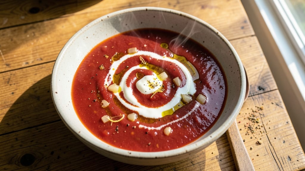Biaggi's Tomato Soup Recipe: Silky Garlic-Infused Richness in 25 Minutes