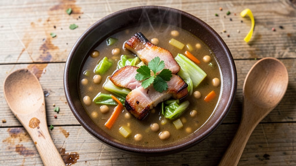 Black Eyed Peas, Ham, and Cabbage Soup Recipe: Smoky-Spiced One-Pot Tradition