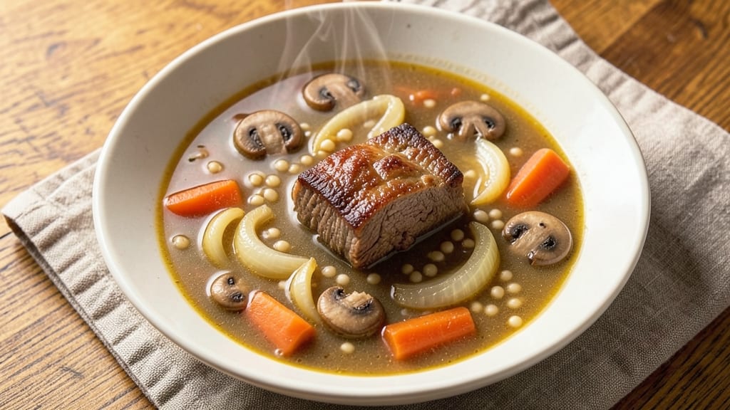 Beef Barley Soup Recipe No Tomatoes: Hearty Winter Warmth in One Pot