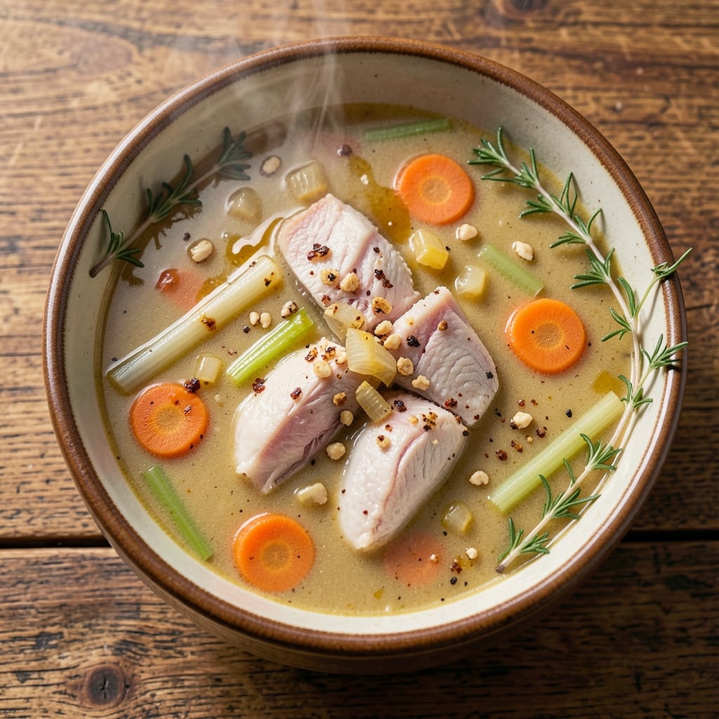 Albatross Soup Recipe: Smoky Bay Delicacy with Tender Fish and Herbs