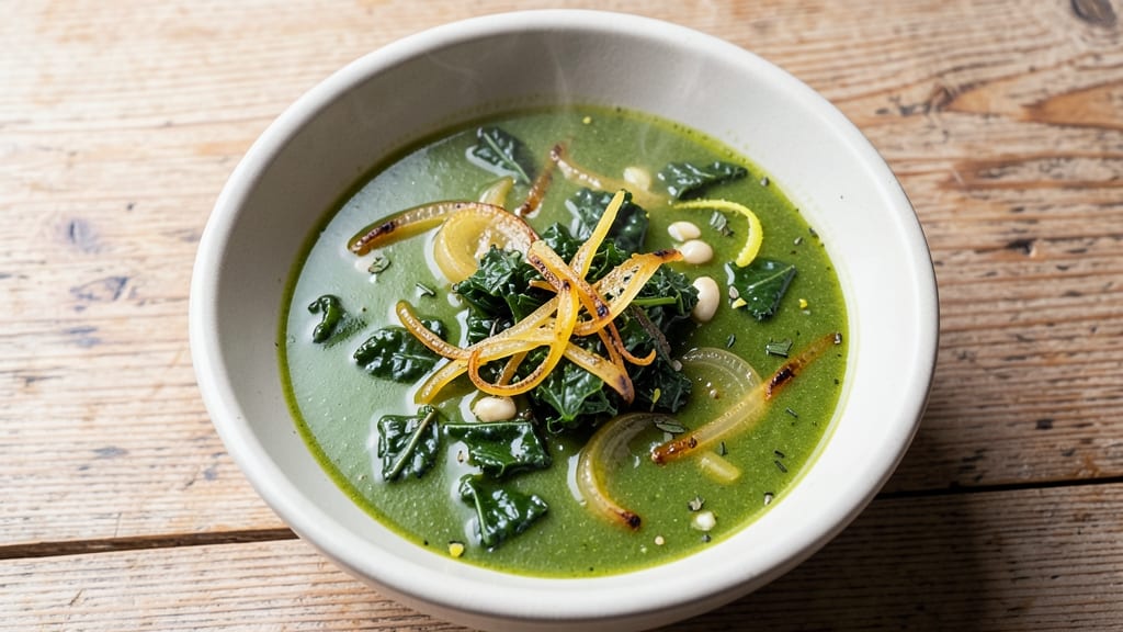 Azores Kale Soup Recipe: Herbal Citrus Infusion With Crispy Topping Magic