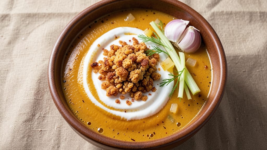 Betty Crocker's Autumn Soup Recipe: Warm Spiced Pumpkin and Celery Crown Crunch