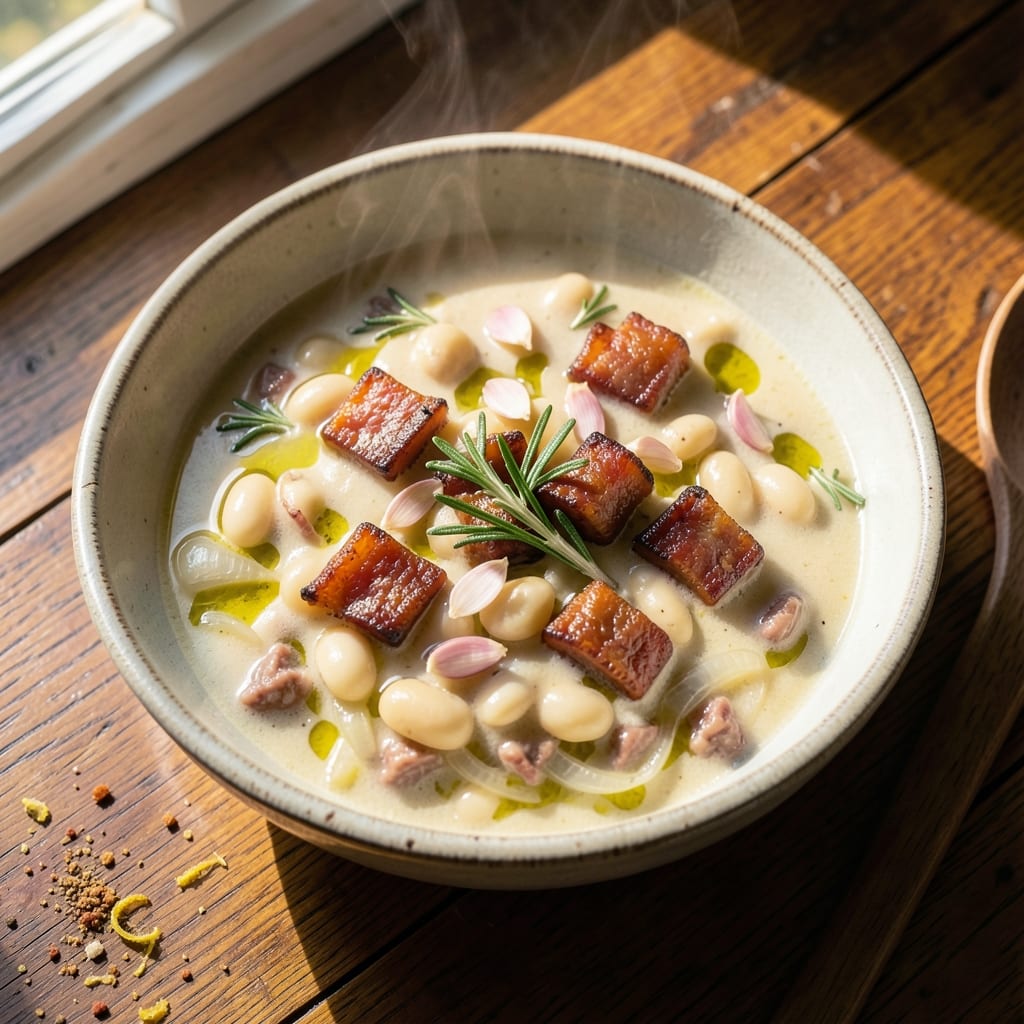 Alessi Tuscan White Bean Soup Recipe: Rosemary-Kissed Creaminess in One Pot
