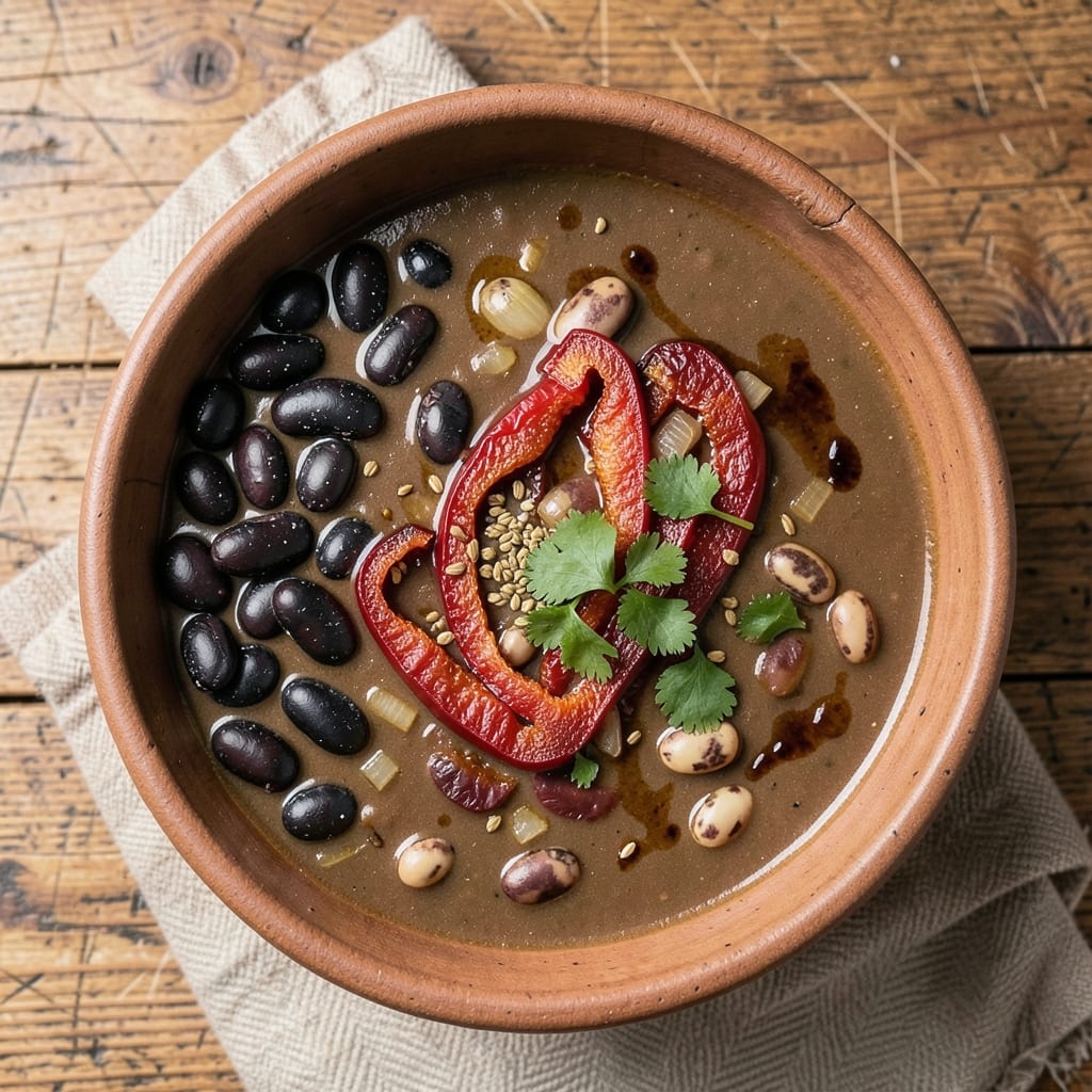3 Bean Chilli Soup Recipe: Smoky Spice-Infused Pantry Pot Magic