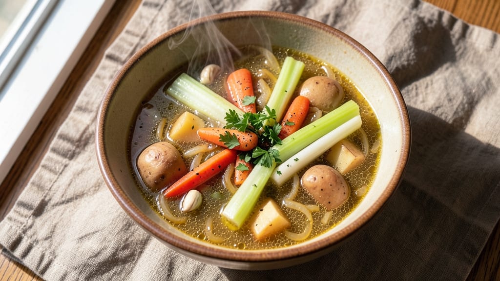 Bobby Flay's Vegetable Soup Recipe: Herb-Infused Crunch and Creamy Depth
