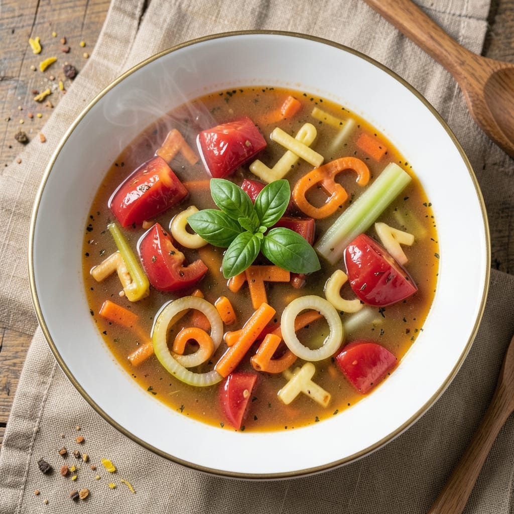 Alphabet Soup Recipe Tomato: Vibrant Pasta and Veggie Simmer for Kids and Adults