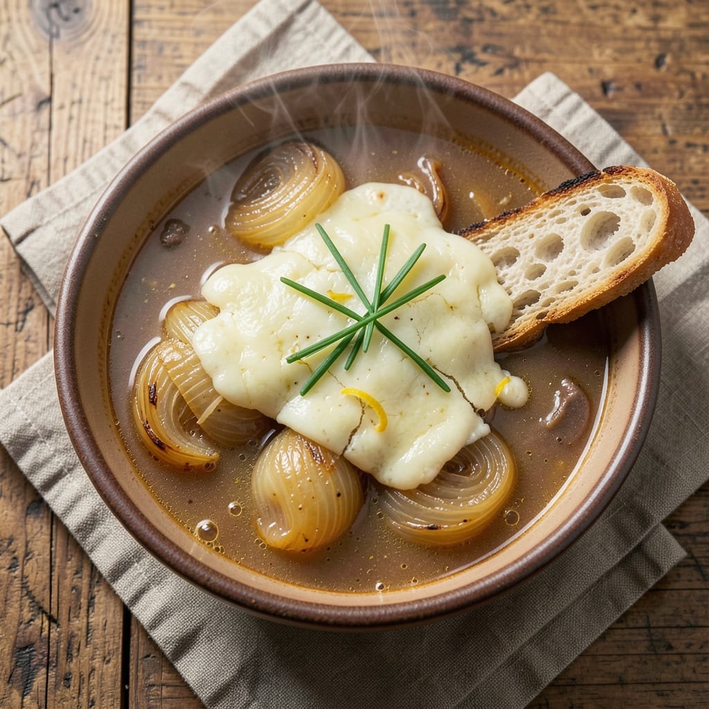 Five Onion Soup Recipe: Caramelized Fond and Gruyère Clouds