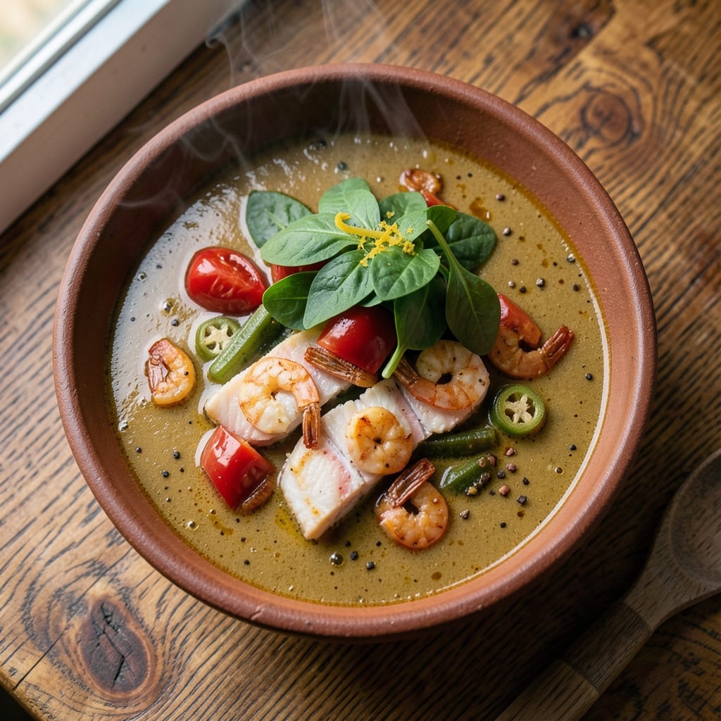 African Okra Soup Recipe Nigerian: Smoky Palm Oil and Leafy Greens Harmony