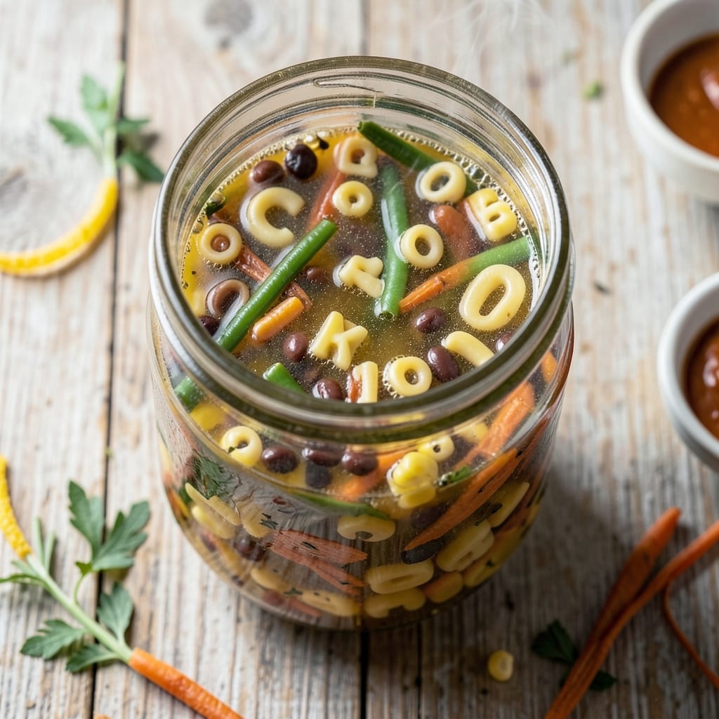 Alphabet Soup in a Jar Recipe: Pantry Staples Simmered Into Colorful Comfort