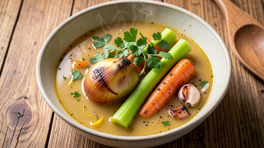 Basic Chicken Stock Soup Recipe: Savory Depth From Simmered Bones and Herbs