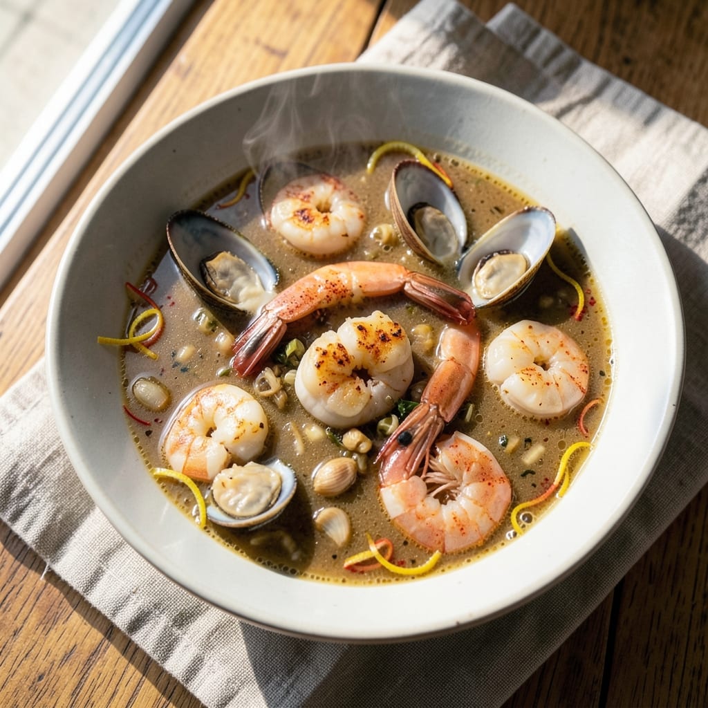 7 Seafood Soup Recipe: Brackish Bay Brilliance With Lemon-Zest Finish