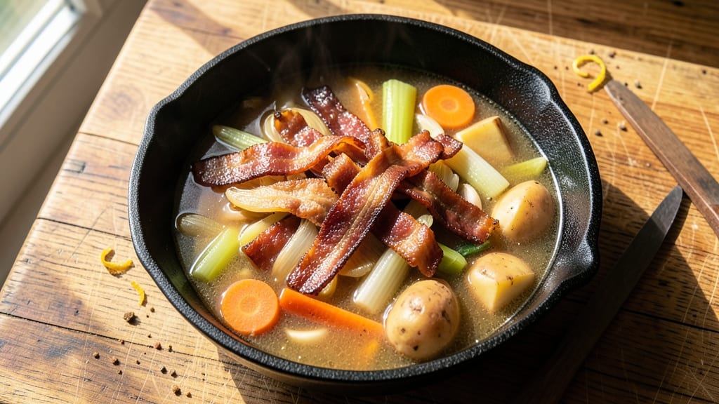 Bacon and Vegetable Soup Recipe: Smoky Crunch and Hearty Comfort in One Pot
