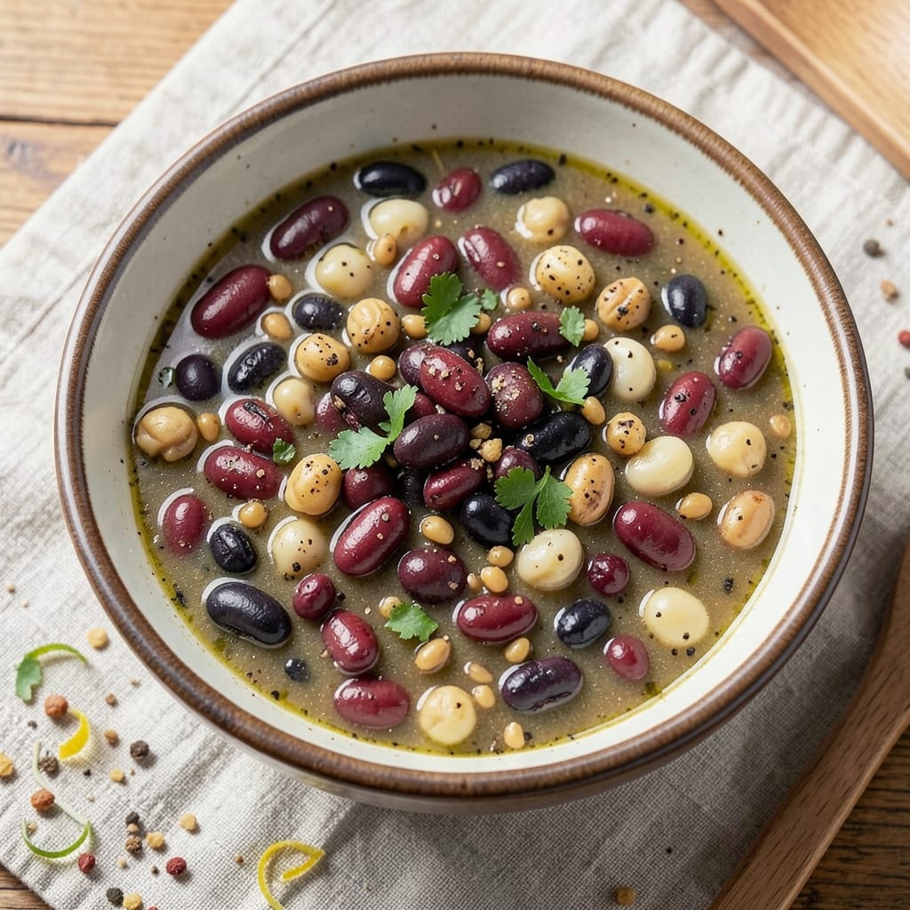 12 Bean Vegetarian Soup Recipe: Pantry Staples Simmered Into Earthy Umami Richness