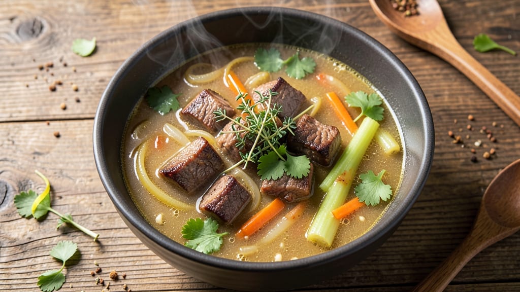 Beef Watercress Soup Recipe: Peppery Greens Meet Hearty Beef Broth