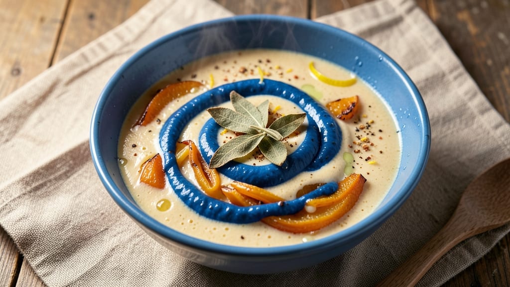Blue Lemon Butternut Soup Recipe: Citrus-Kissed Velvety Swirls With Crispy Sage